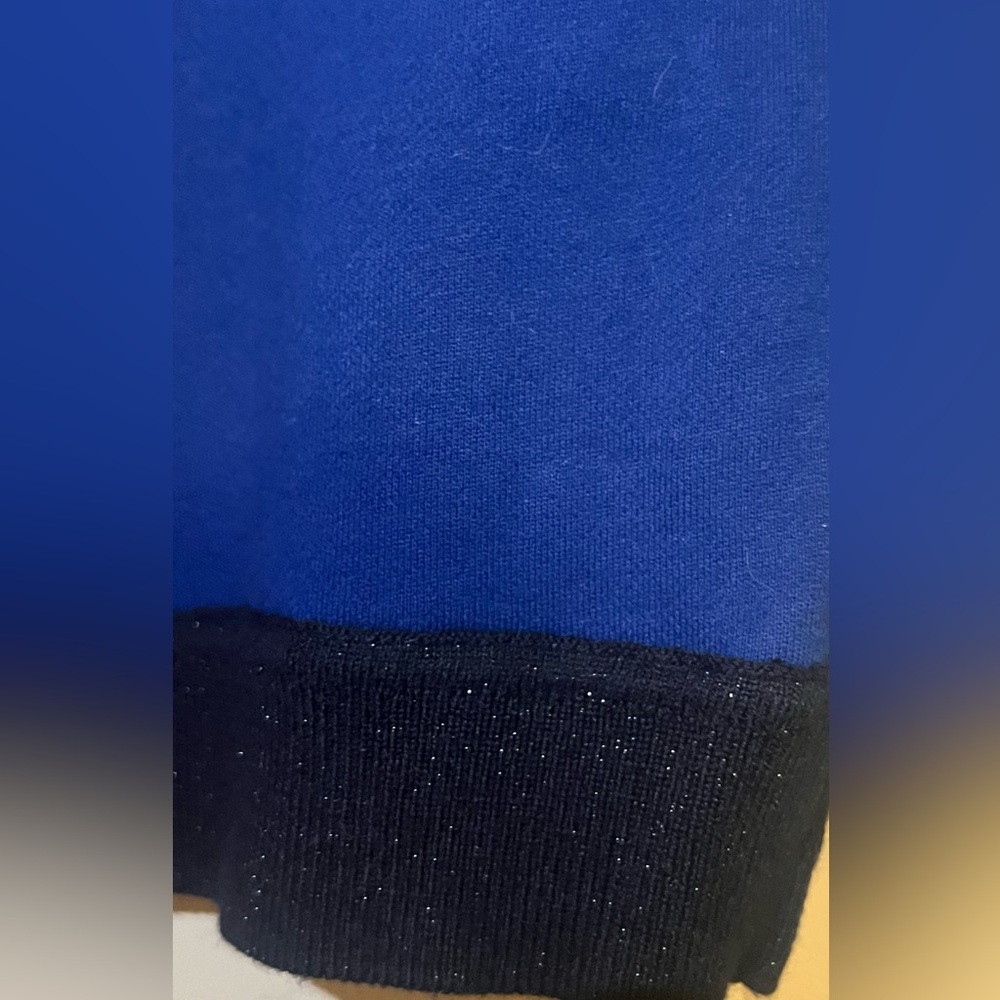 Burberry Kids' Chevron Cotton & Cashmere Crewneck Sweater.Blue, size S (10yo). - Picture 9 of 9
